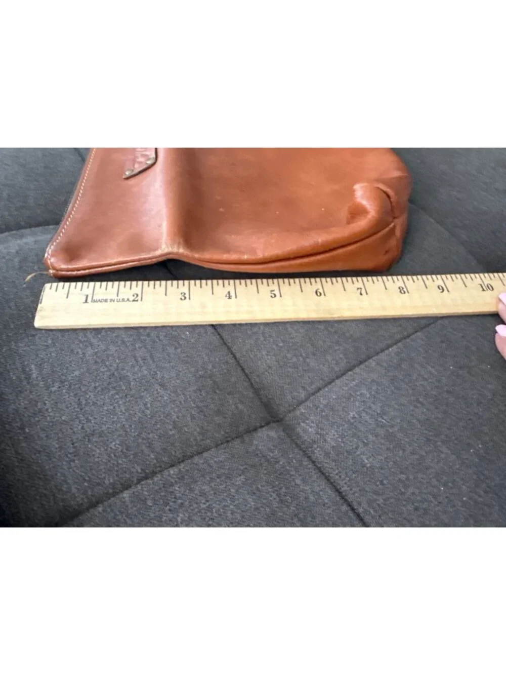 Patricia Nash Valerie Fold over Wristlet Clutch Brown Leather Purse